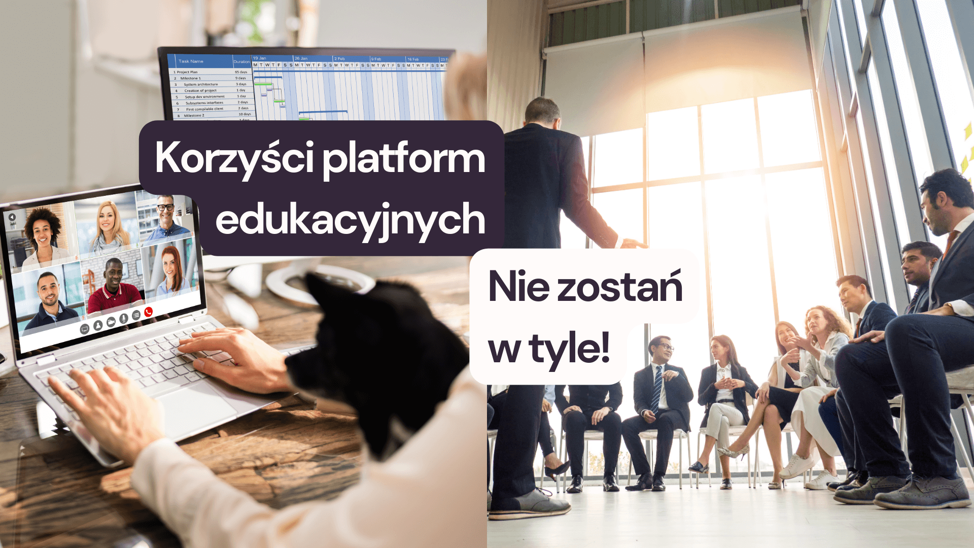 Co zyskują firmy szkoleniowe poprzez platformy edukacyjne i co tracą te, które ich nie mają?